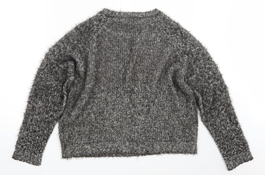 George Womens Grey Knit Pullover Jumper Size 14