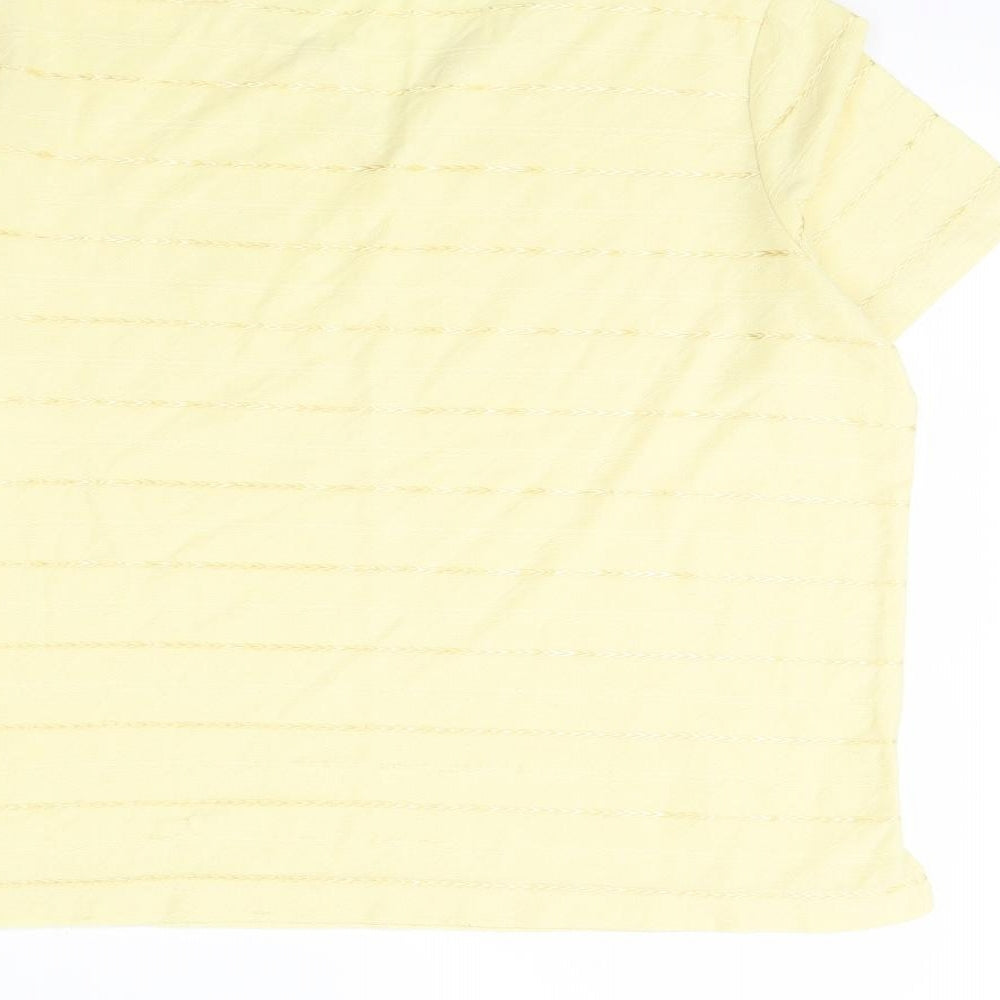Womens UK Size M BM Yellow Basic Blouse