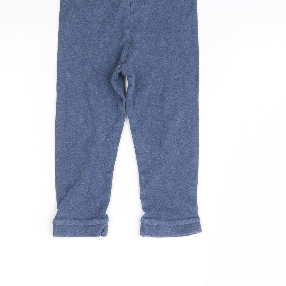F&F Girls Blue Capri Trousers Size 2 Years