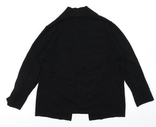Klass Womens Black Knit Cardigan Jumper Size M