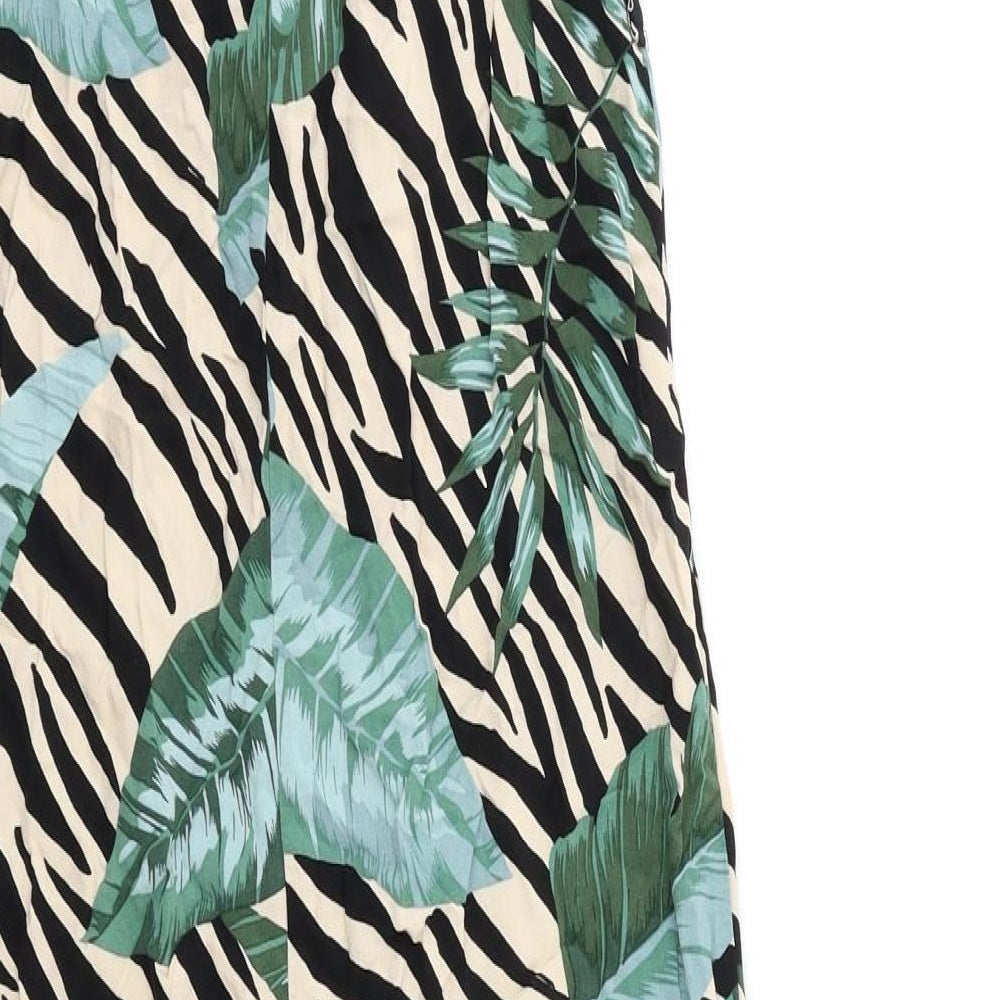 Dorothy Perkins Womens Black Striped Maxi Size 8