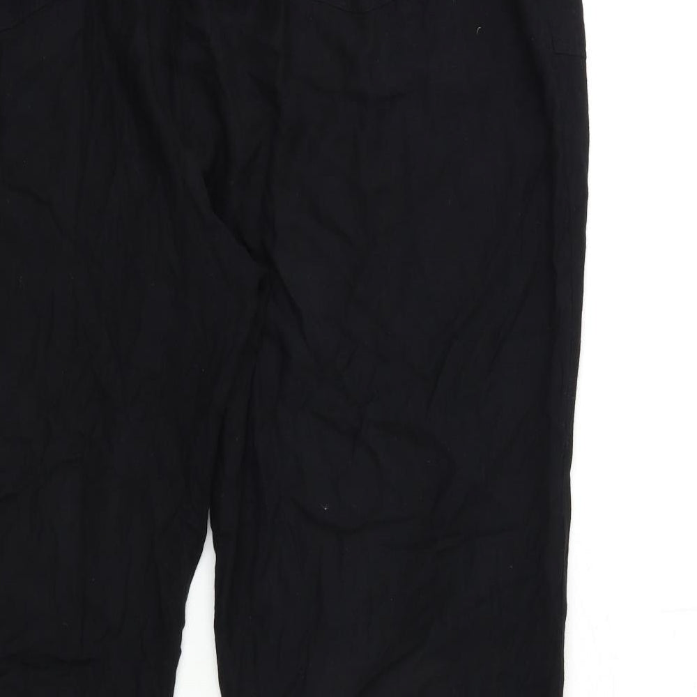 Simply Be Womens Black Jogger Trousers Size 42 in L26 in