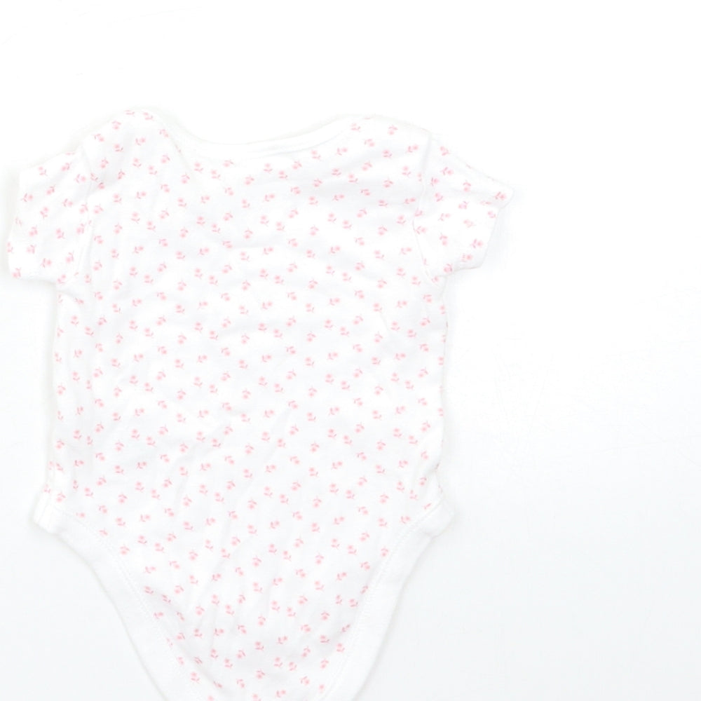 Nutmeg Baby White Floral Babygrow One-Piece Size 0-3 Months