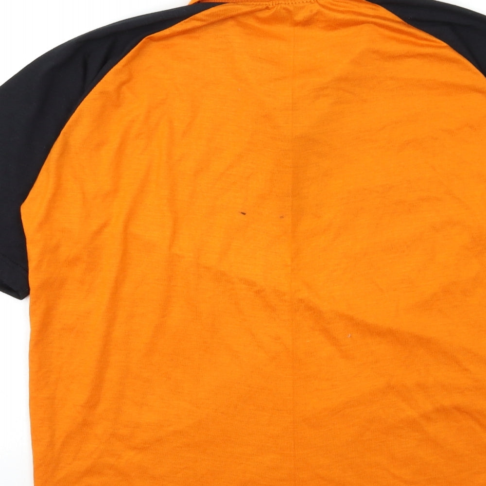na internation Mens Orange Polo Size L