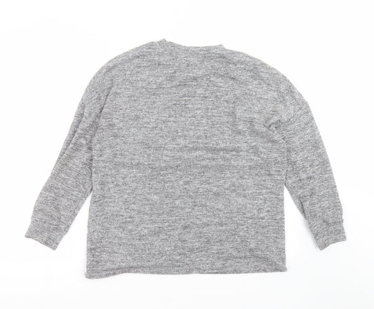 CAPSULE Womens Grey Knit Pullover Jumper Size 12