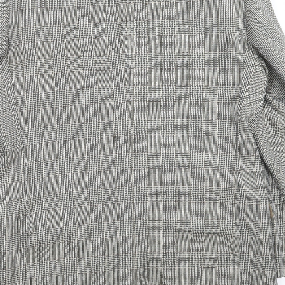 Mens UK Size 42 George Arthur Dunn Regular Grey Suit Jacket