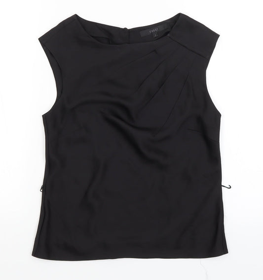 Womens UK Size 8 Coast Black Basic Tank