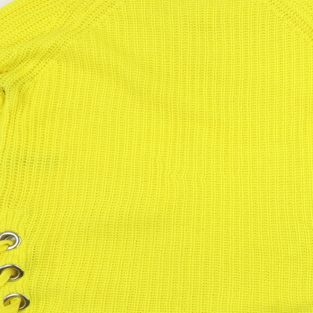Womens UK Size 10 pep&co Yellow Pullover Jumper