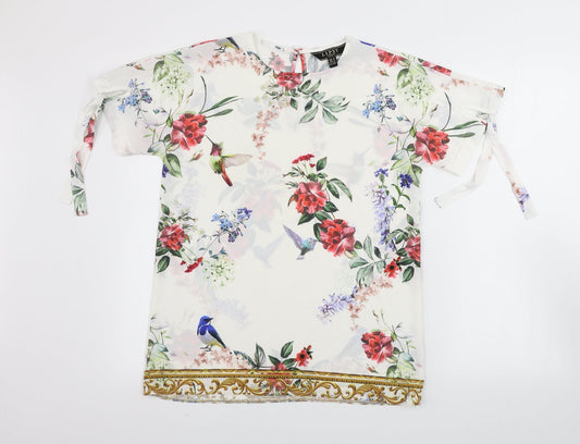 Womens UK Size 6 Lipsy White Basic Blouse