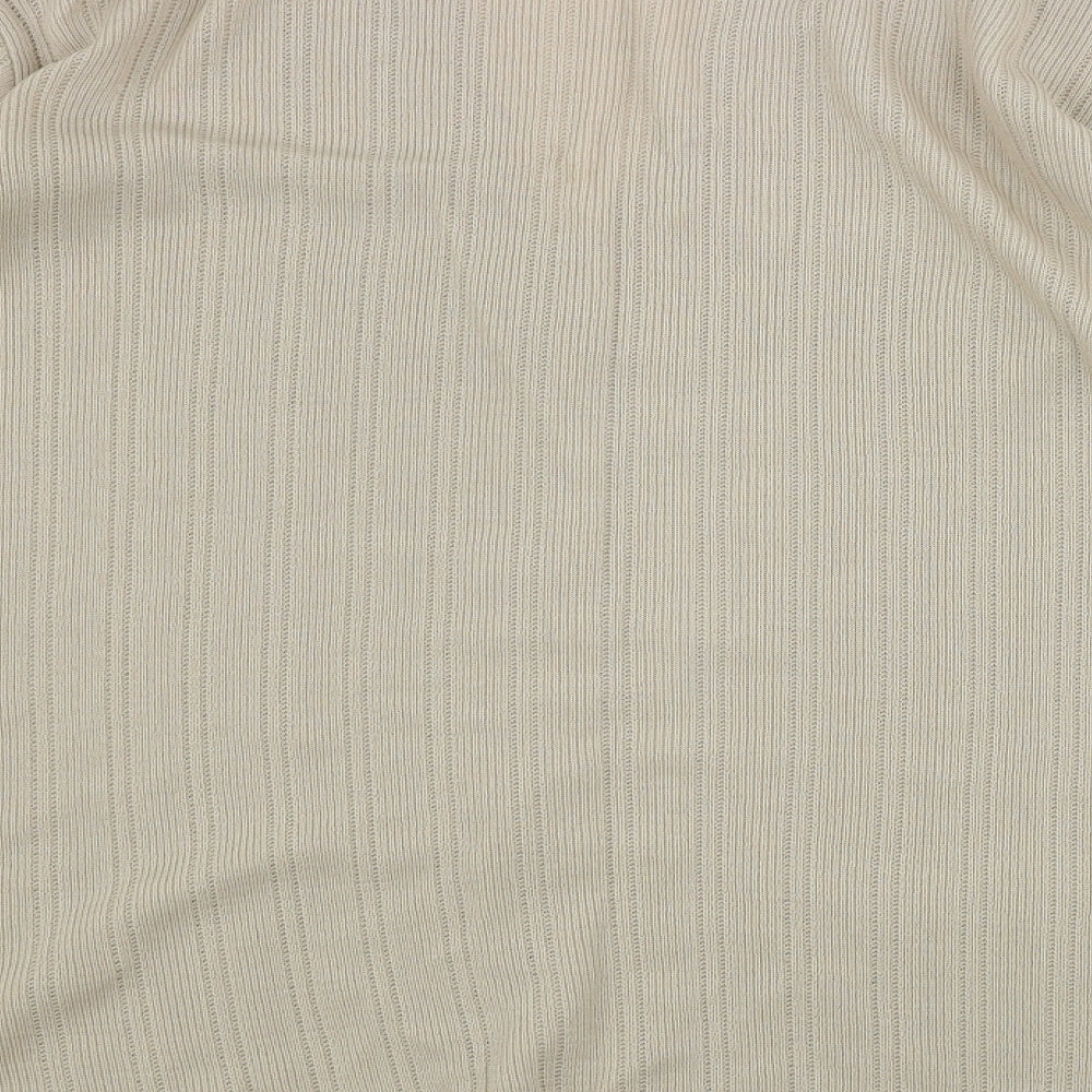Womens UK Size 16 Marks and Spencer Beige Cardigan Jumper