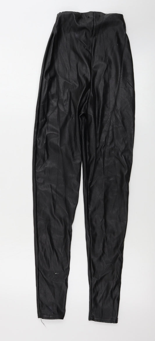 Womens UK Size 6 PRETTYLITTLETHING Jegging Black Leggings