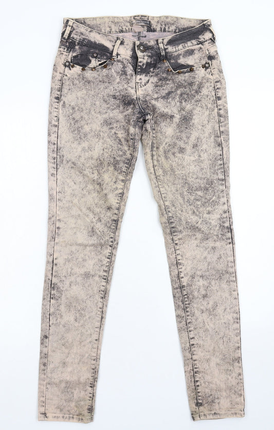 Womens UK Size 6 Bershka Extra-Slim Fit Jegging Grey Jeans