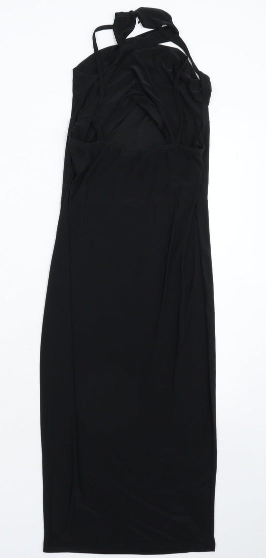I SAW IT FIRST Womens Black Bodycon Size 10