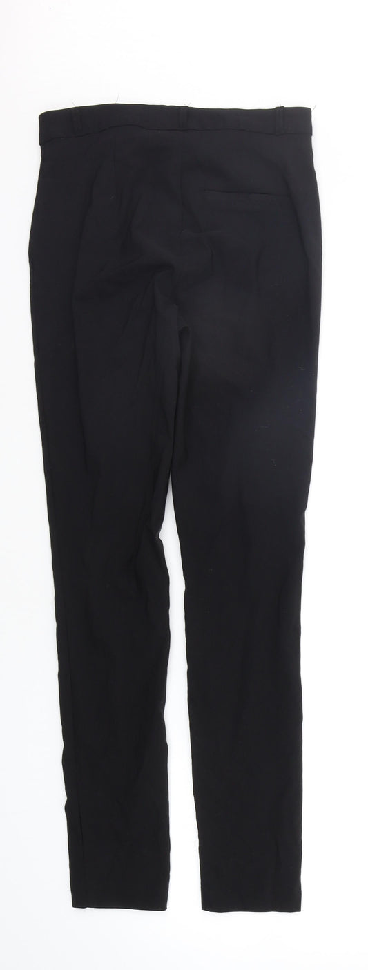 Womens UK Size 10 New Look Regular Fit Black Trousers