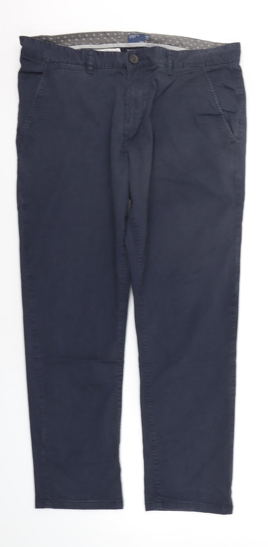 Womens UK Size 38 in Marks and Spencer Extra-Slim Fit Blue Trousers
