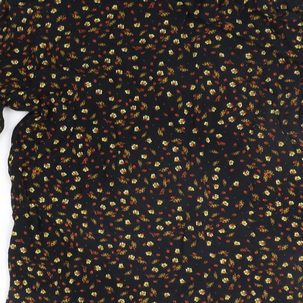 Womens UK Size 6 H&M Black Basic Blouse