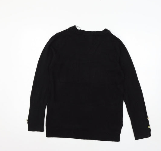 Primark Womens Black Knit Pullover Jumper Size 6
