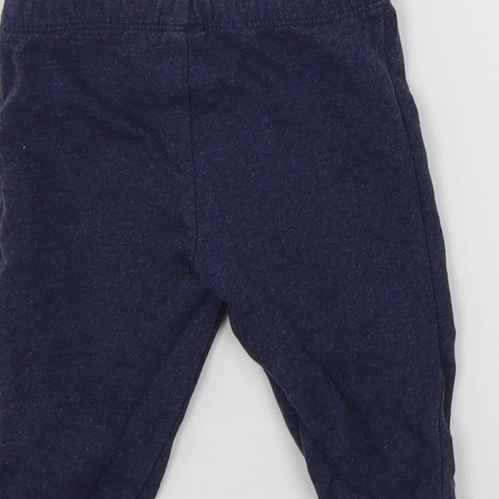 Preworn Baby Blue Jersey Jogger Trousers Size 0-3 Months