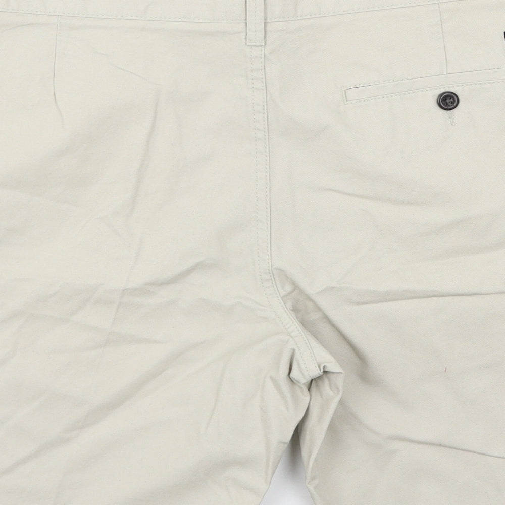 Marks and Spencer Womens Grey   Chino Shorts Size 34 in