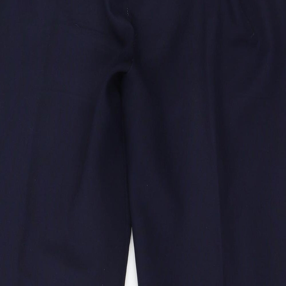 Womens UK Size 12 Preworn Regular Fit Blue Trousers