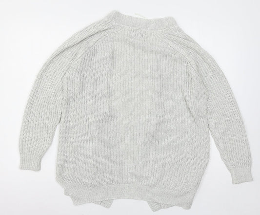 Womens UK Size M Matalan Grey Cardigan Jumper