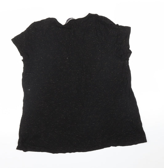 M&S Womens Black Basic Blouse Size 18
