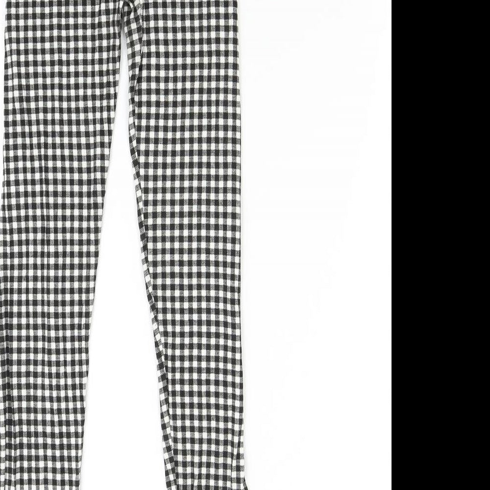 Missi Womens Multicoloured Check Jogger Leggings L29 in