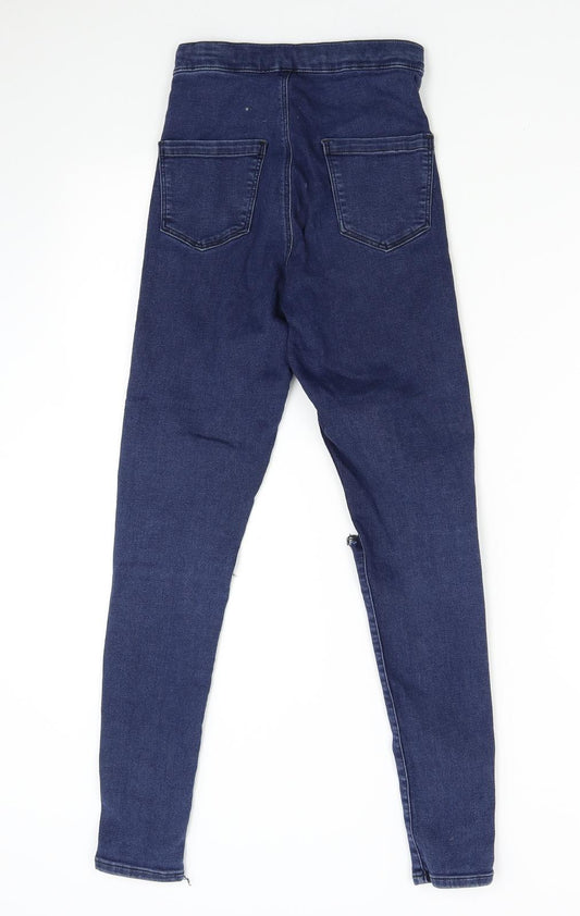 Topshop Womens Blue Skinny Jeans Size 25 L30 in