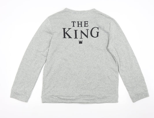 Mens UK Size 2XL Preworn Grey Pullover Sweatshirt