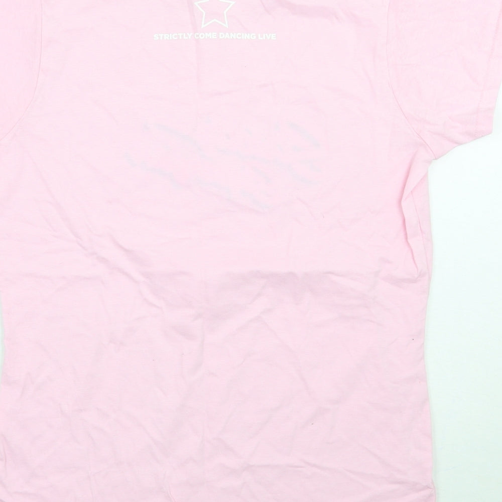 Womens UK Size L Gildan Pink Basic T-Shirt