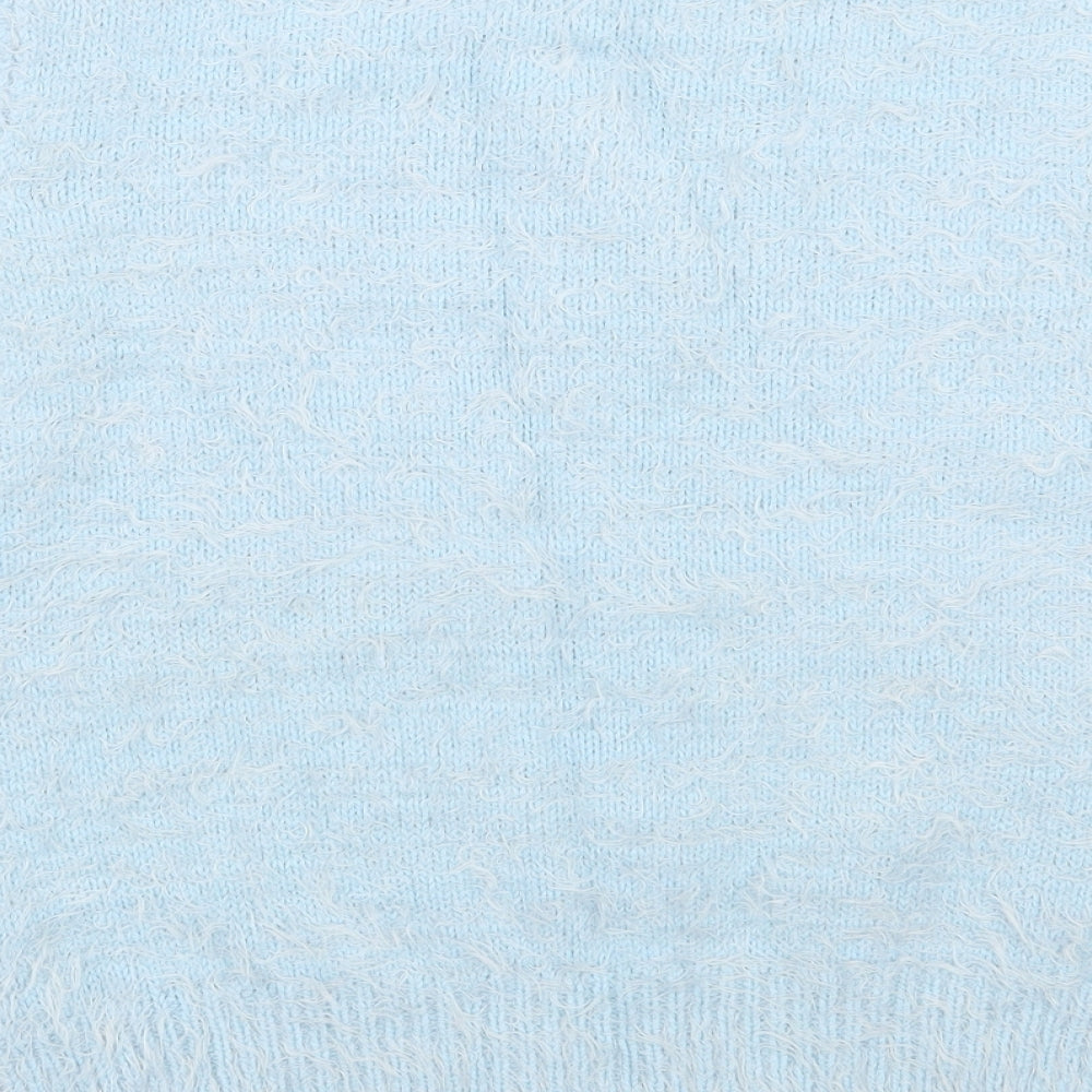 Quiz Womens Blue Basic T-Shirt Size M