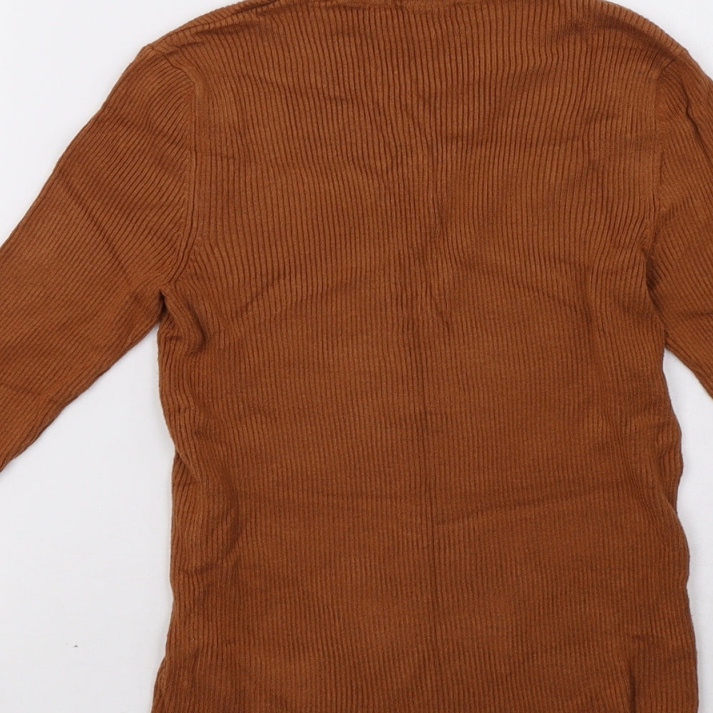 Womens UK Size 12 Marks and Spencer Brown Pullover Sweatshirt