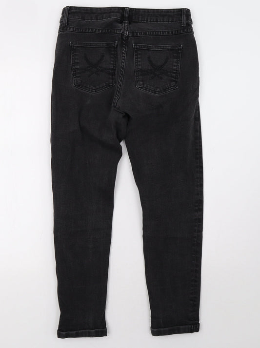 Womens UK Size 8 Marks and Spencer Regular Fit Straight Black Jeans
