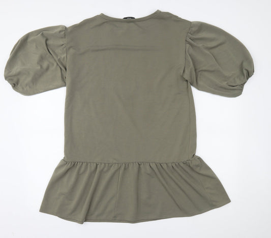 George Womens Green A-Line Size M