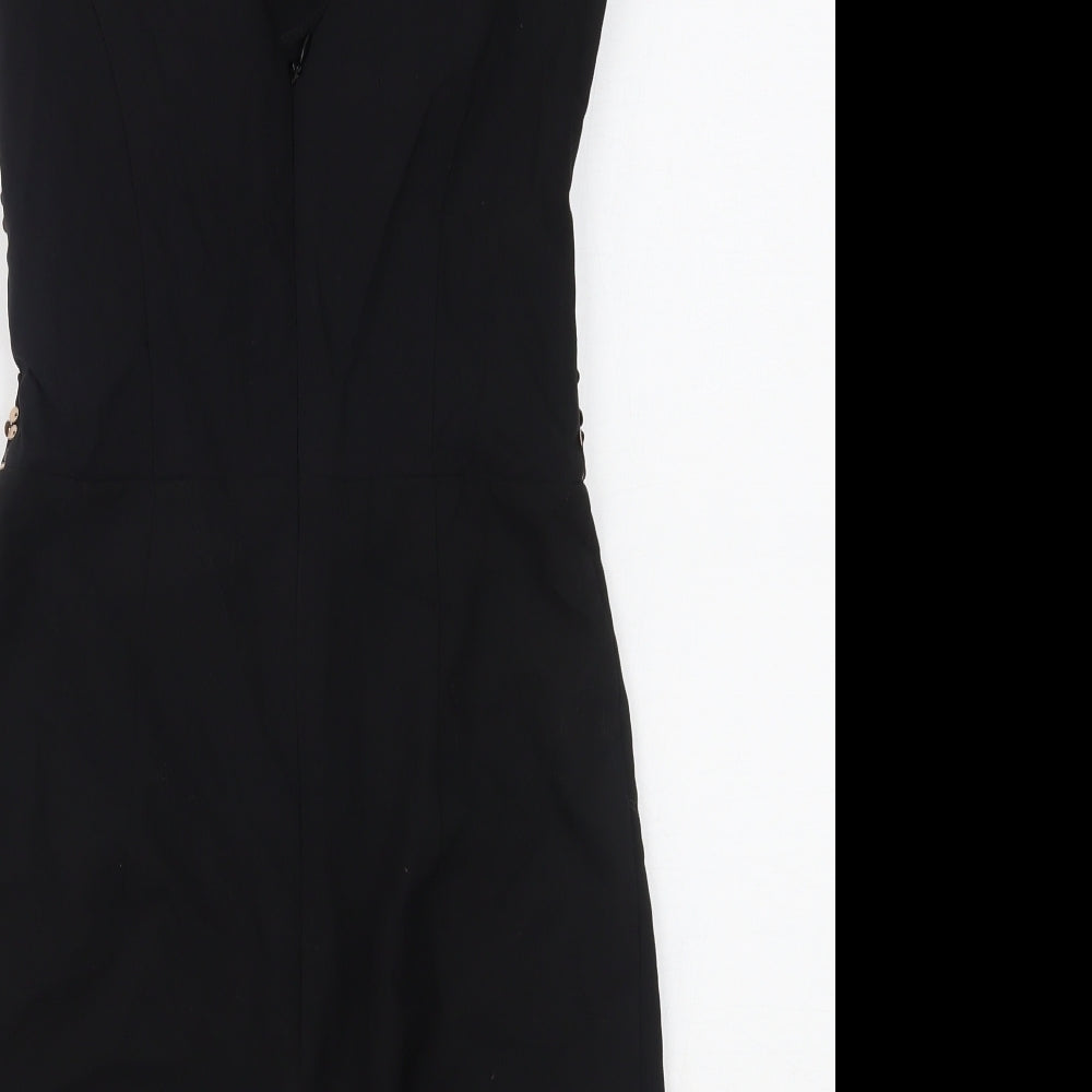 Miss Selfridge Womens Black Romper One-Piece Size 6
