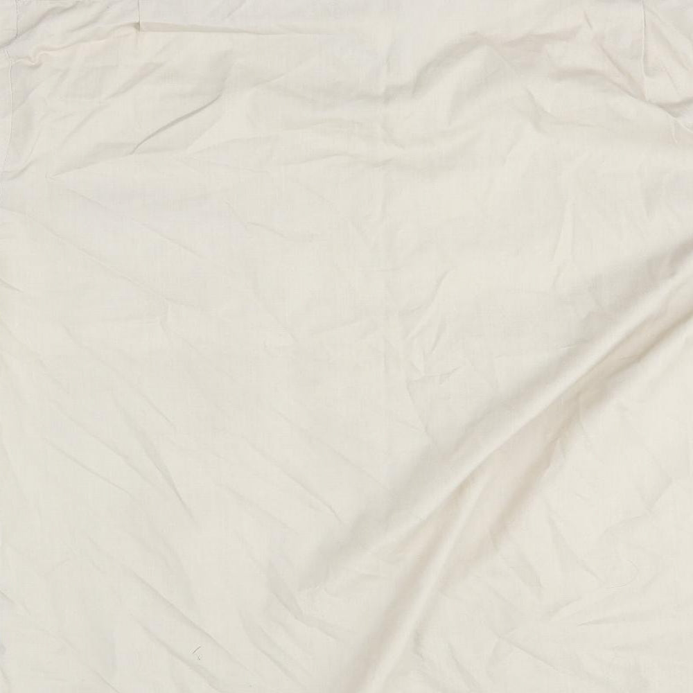 Mens UK Size M hazard Beige Button-Up Short Sleeve Casual Shirt