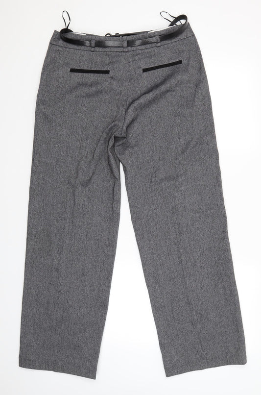 Womens UK Size 10 NEXT Regular Fit Dress Pants Grey Trousers