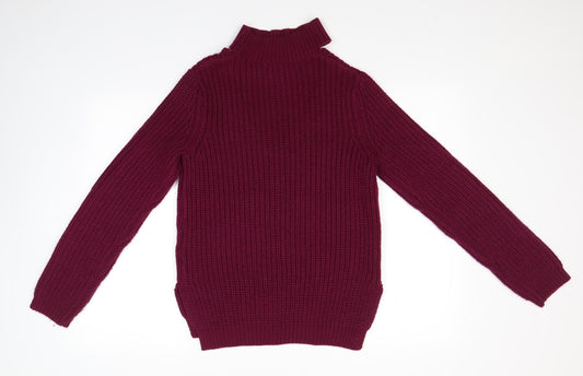 Womens UK Size 8 Red Herring Purple Pullover Jumper