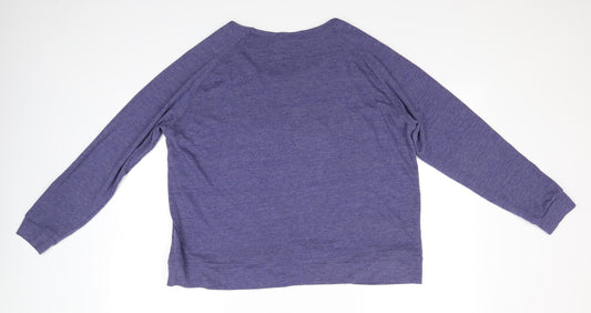 Womens UK Size L Matalan Blue Pullover Jumper