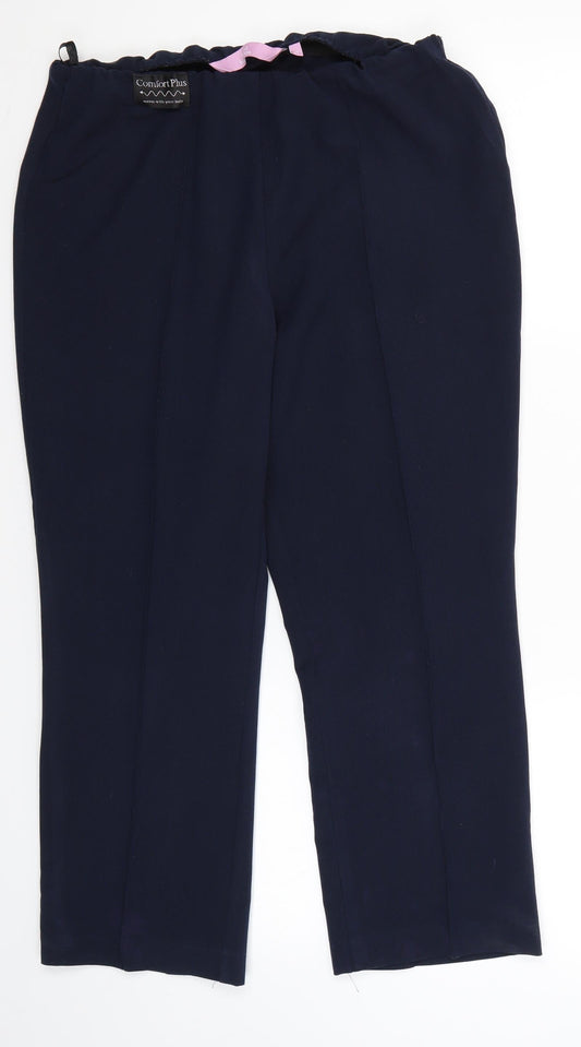 Sarah Hamilton Womens Blue Dress Pants Trousers Size 10 L24 in