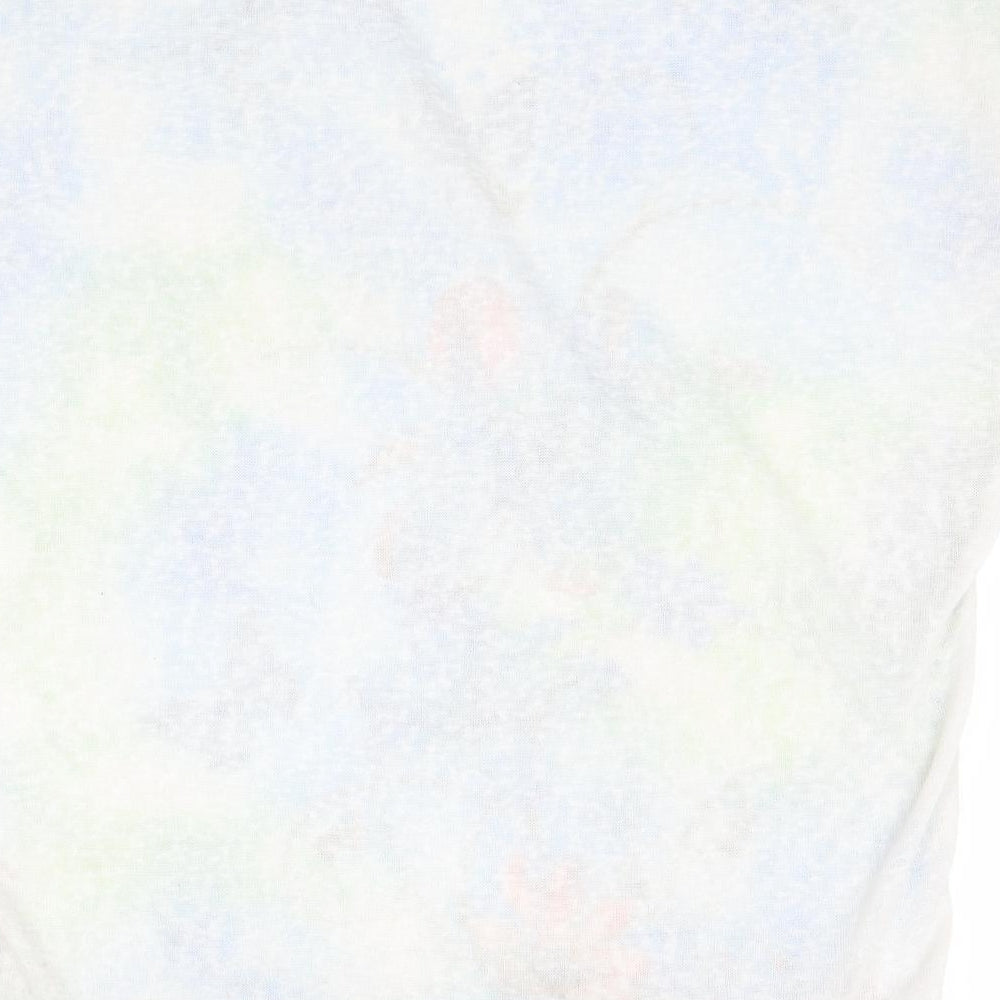 Womens UK Size 10 Izabel LONDON Multicoloured Basic T-Shirt