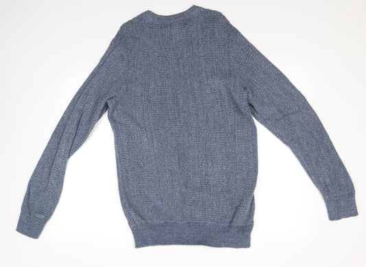 H&M Mens Blue Pullover Jumper Size M