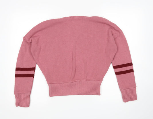 Womens UK Size S Nasty Gal Pink Pullover Jumper
