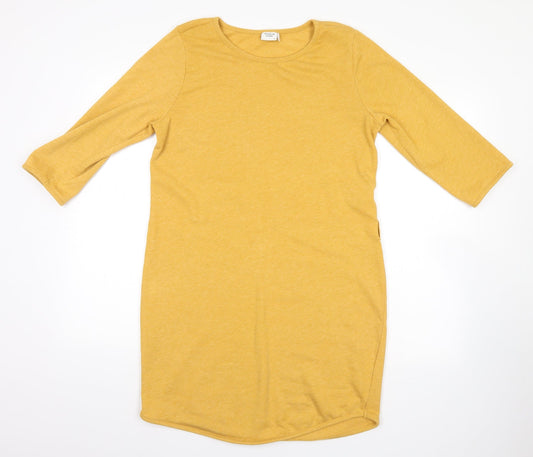 Womens UK Size M Only Gold Basic T-Shirt