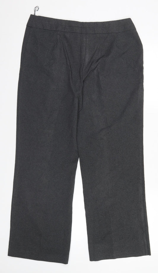 George Womens Grey Trousers Size 14 L28 in