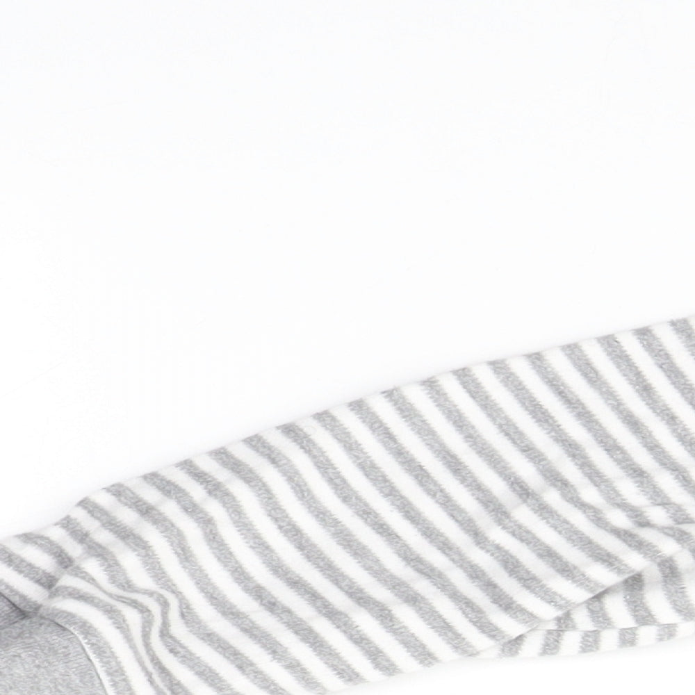 Pure Baby Boys Grey Striped Babygrow One-Piece Size 12-18 Months