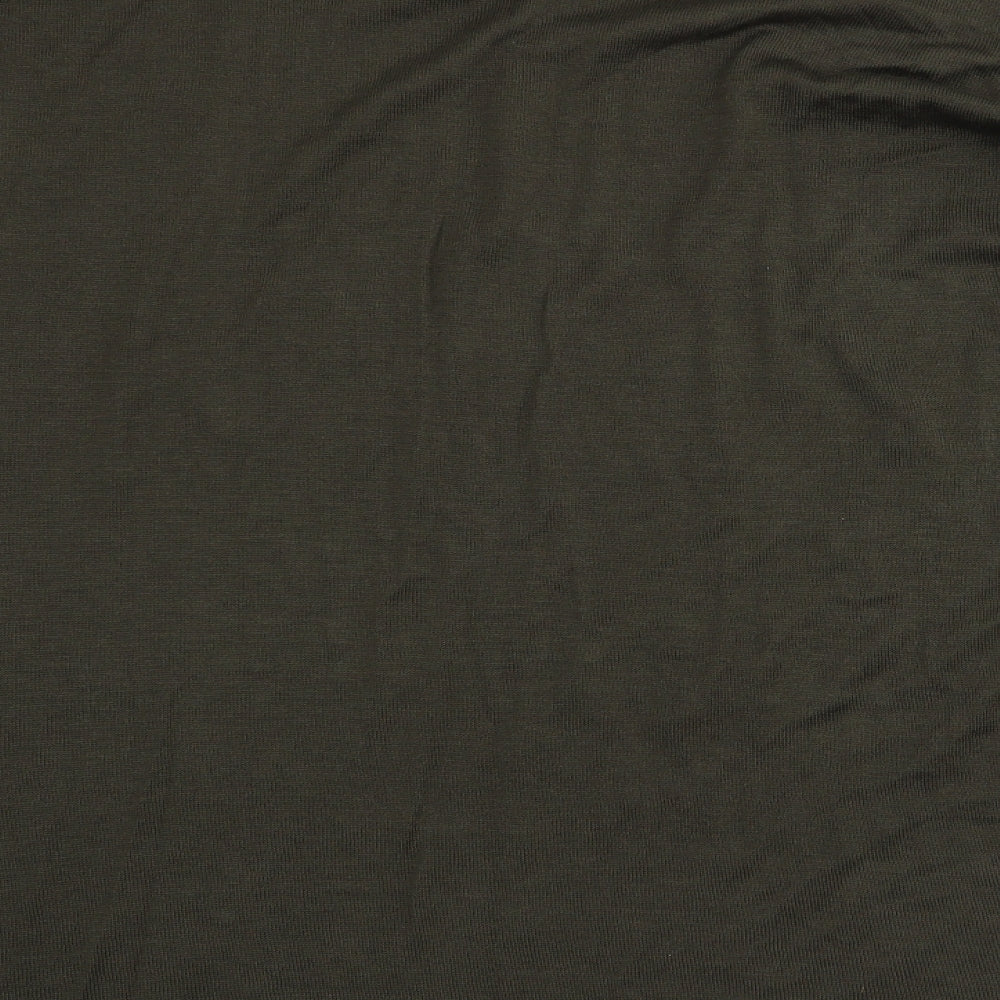 Womens UK Size S H&M Green Basic T-Shirt