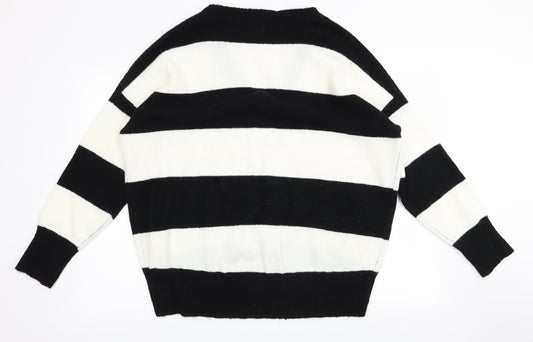 Primark Womens Beige Striped Pullover Jumper Size M