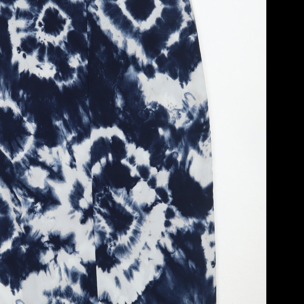 Primark Womens Blue Tie Dye A-Line Size 6