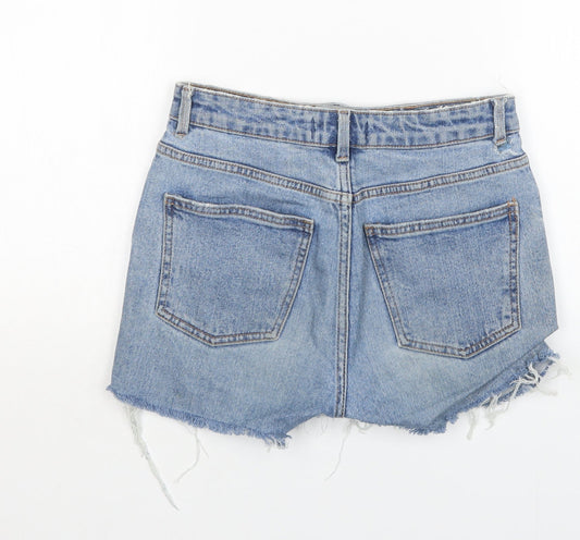 Denim Co. Womens Blue  Denim Hot Pants Shorts Size 8